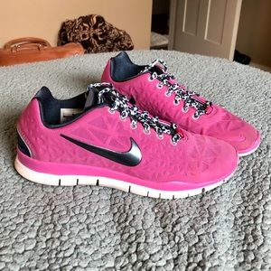 Pink Leopard Nike Free 5.0 Shoes